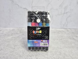 Marcadores con glitter x 12